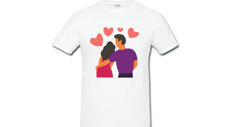 Love in Couple T-shirt Printing