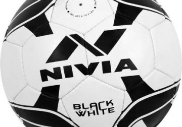 Buy Nivia Black & White Football Size 5 on MSPL