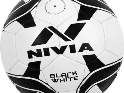 Buy Nivia Black & White Football Size 5 on MSPL